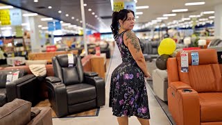 BlackMilk Floral and Skulls Dress Try On | Walk
