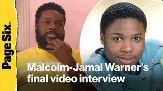 Watch Malcolm-Jamal Warner's final video interview before his death
