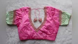 Designer customized Aari Work Blouses