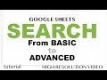 Google Sheets - Search,  QUERY function