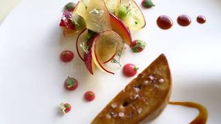 Pan Seared Foie Gras with Plums at Restaurant Petrus