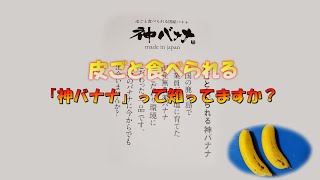 皮ごと食べられる「神バナナ」って知ってますか？