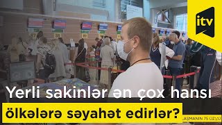 Yerli sakinlər ən çox hansı ölkələrə səyahət edirlər?