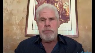 Ron Perlman chokes up talking about working with Jack Huston & Michael Pitt on 'Day Of The Fight'