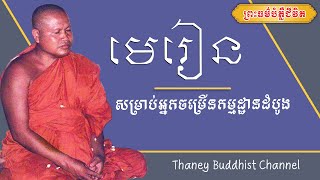 មេរៀនសម្រាប់អ្នកចម្រើនកម្មដ្ឋានដំបូង |ព្រះធម្មវិបស្សនា សំ ប៊ុនធឿន កេតុធម្មោ |Thaney Buddhist Channel