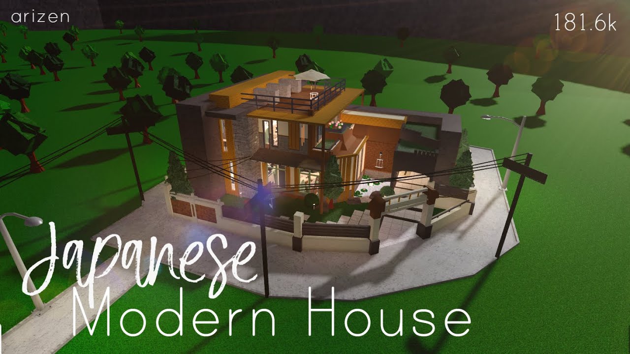 Japanese Modern House Bloxburg
