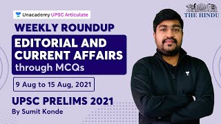 Weekly Editorial and Current Affairs coverage with MCQs for UPSC Prelims 2021 | With Sumit Konde