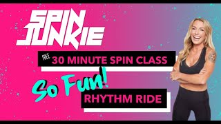 Try This ✨FUN✨ 30 Minute Spin Class With Weights! All Levels [At Home Workout]