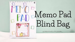 Satisfying ASMR unboxing video blind bag Sanrio Memo Pad