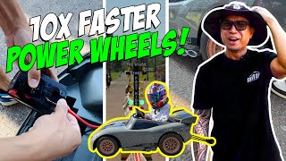 SOUPED UP POWER-WHEELS! | Power Wheel Drag Racing Maple Grove Raceway