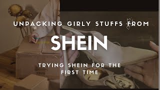 My first SHEIN order #unpacking #shein #girlystuff #firsttimer