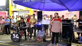 掀起你的蓋頭來 高山青 Oh Carol + Can't buy me love + Unchained Melody-3L樂隊香港街頭表演Busking Hong Kong旺角西洋菜南街150823