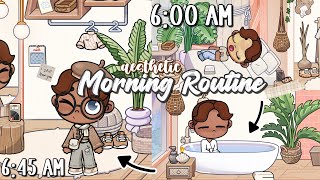 Aesthetic MORNING ROUTINE as a College STUDENT🏫🧺 AVATAR WORLD ROLEPLAY~House Idea TOUR~ PAZU