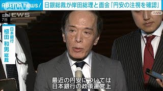 日銀・植田総裁が岸田総理と会談「円安注視を確認」(2024年5月7日)