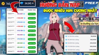 Hướng Dẫn Nạp Kim Cương Được Nhiều Nhất