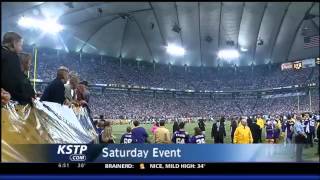 Vikings to Play Final Game at Metrodome, Fans Say 'Goodbye'