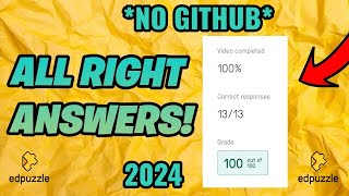 NEW Edpuzzle Hack. Get every answer correct, skip video! (NO GITHUB) (NO INSPECT) 2024