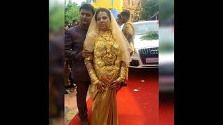 Dulhan jinhone pehni hadd se bhi jyada gold jewellery #gold #youtubeshorts #short #shorts