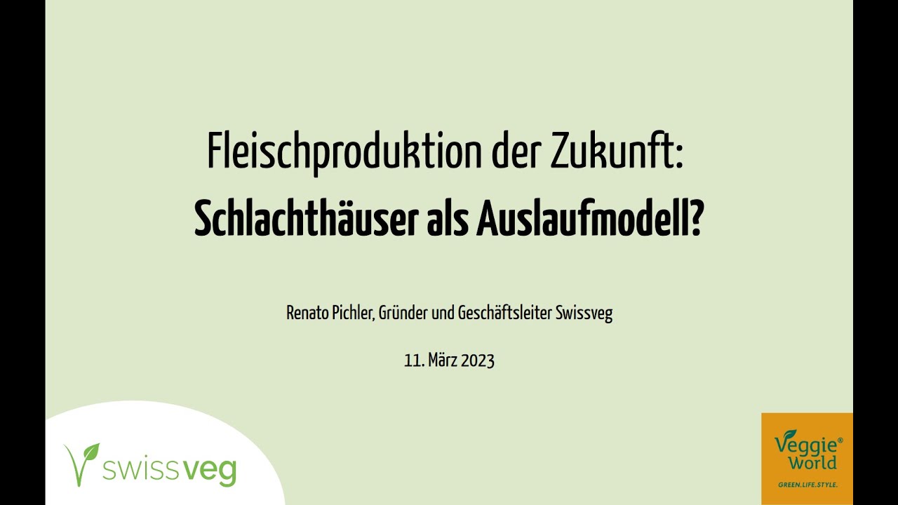 Veggieworld 2023 - Fleischproduktion Der Zukunft: Schlachthäuser Als ...