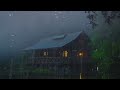 relaxing rain for deep sleep natural rain and thunder sounds at night