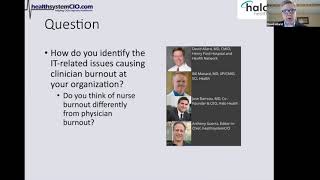 Analyzing IT's Opportunities to Reduce Clinician Burnout (Sponsored by Halo Health)