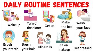 Vocabulary: 40+ Daily Routine vocabulary with sentence | listen & practice