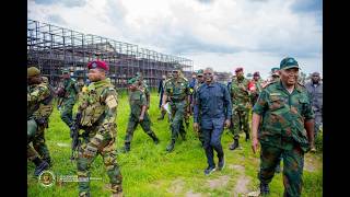 Visite à la base militaire de KAMINA. pacte républicain pour la bonne gouvernance dans l'armée.