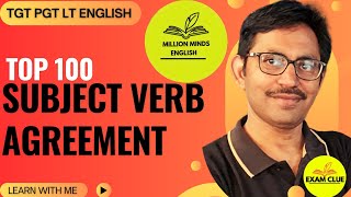 Master Subject-Verb Agreement MCQs | Essential Grammar for TGT & PGT English @millionmindsenglish