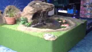 New universal cave pond water feature at Majestic Aquariums