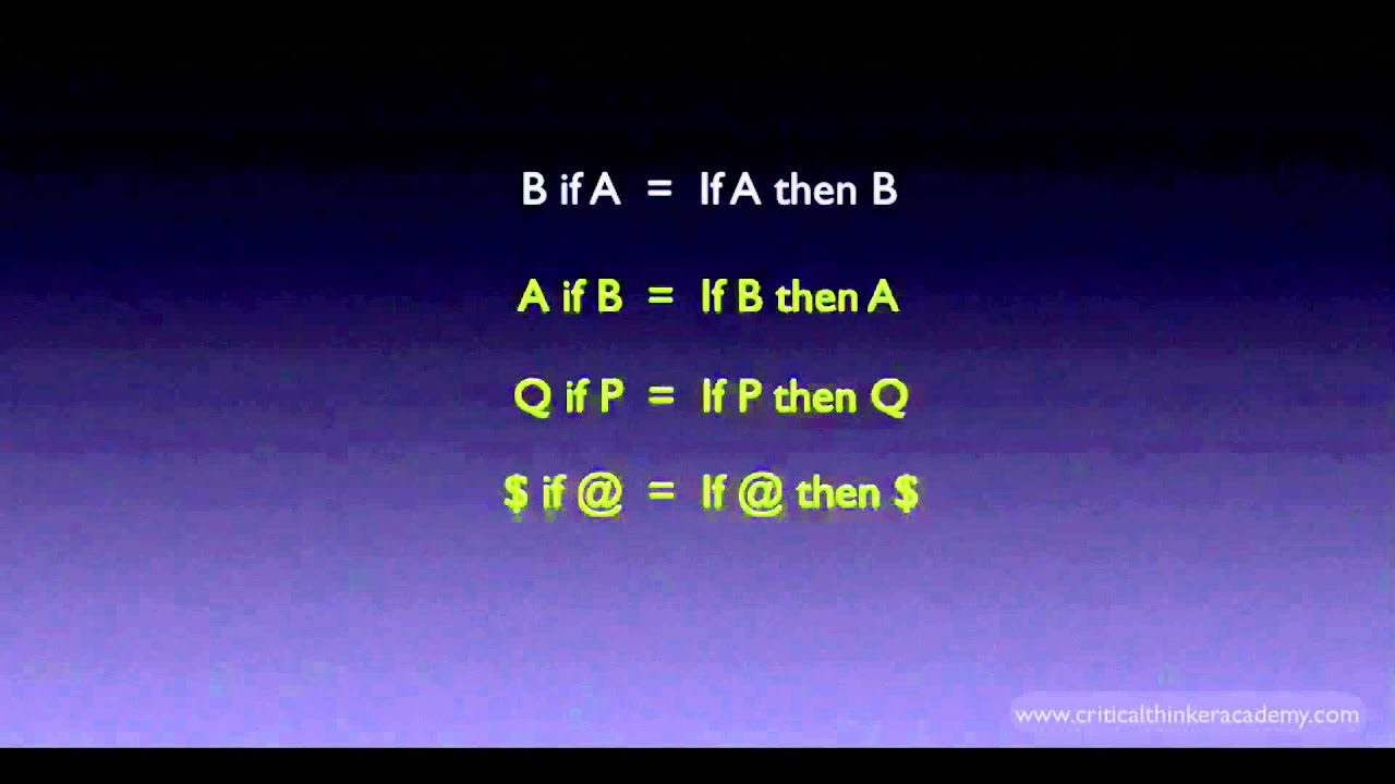 Propositional Logic: A If B - YouTube