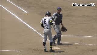 《第100回選手権広島大会２回戦》  舟入 対 山陽  【６回裏】　20180719@コカ