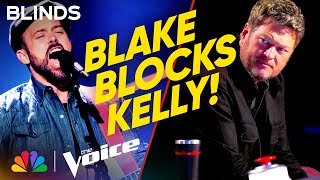 Neil Salsich Turns Four Chairs with Hank Williams' "Honky Tonk Blues" | The Voice Blind Auditions