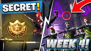 fortnite season 4 week 4 hidden battlestar location free battle pass tier secret - fortnite week 4 free tier