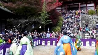 談山神社の秋のけまり祭