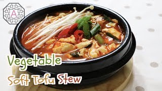 Korean Vegetable Extra Soft Tofu Stew (야채 순두부찌개, YaChae SunDuBuJjiGae) | Aeri's Kitchen