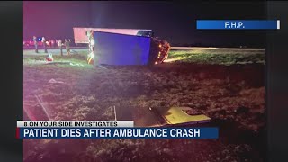 Troopers: Patient dies after ambulance crash in Plant City