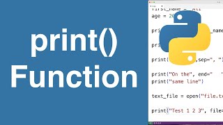 print Function | Python Tutorial