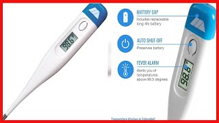 Mabis - Termómetro digital oral con punta flexible, medición de temperatura con precisión clínica