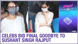 Sushant Singh Rajput Funeral | Rhea Chakraborty,  Kriti Sanon, Shraddha & others bid final goodbye