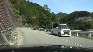 [車載動画2020-04-19]国道256号「堀越峠」(和良方面)