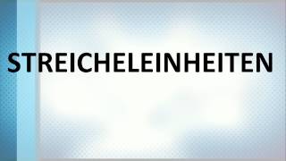 Streicheleinheiten - How to pronounce Streicheleinheiten - German word