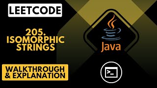 LeetCode 205. Isomorphic Strings Walkthrough (Java)