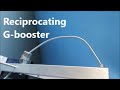 Free gravity boosted rotation by novel overbalanced reciprocating G-booster