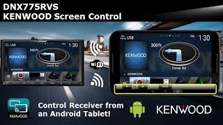 KENWOOD DNX775RVS Screen Control