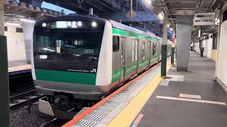 E233系7000番台ハエ111編成西大井発車