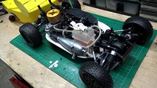 Kyosho TR15 Nitro Buggy Futaba Servo Testing \u0026 Start Up