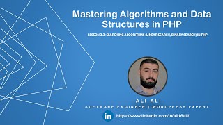 Mastering Algorithms and Data Structures in PHP - Searching Algorithms 3-3