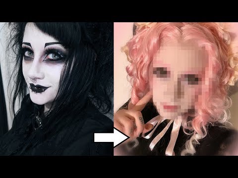 Goth To Sweet Lolita Transformation! | Black Friday - YouTube