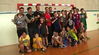 DHB-Team besucht deutsche Schule in Katar