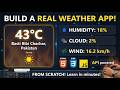 How to Build a Weather App using JavaScript | Weather API Tutorial for Beginners 🌤️